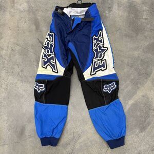 Fox Racing Men Activewear Pants 28 Blue  Motocross MX Colorblock
